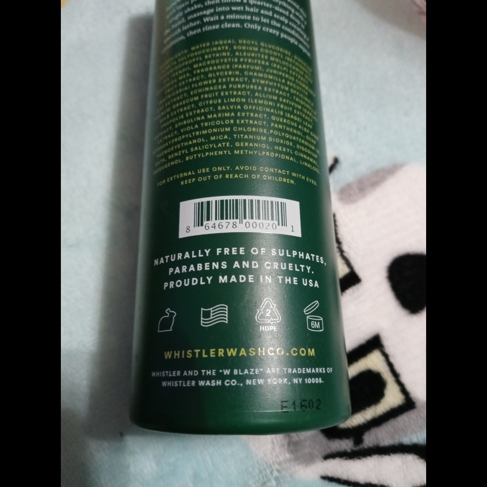WHISTLER: Campfire and Cut Grass 2 in 1 Shampoo